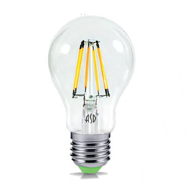 Лампа светодиодная LED-A60-PREMIUM 10Вт 160-260В Е27 3000К 900Лм прозрачная ASD 