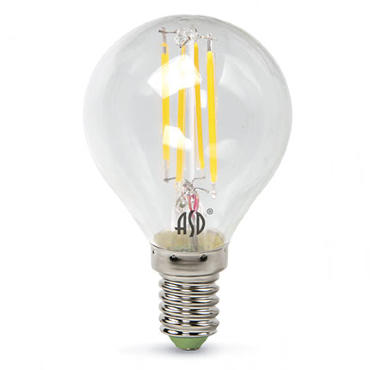 Лампа светодиодная LED-ШАР-PREMIUM 5Вт 160-260В Е14 4000К 450Лм прозрачная ASD 