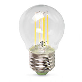 Лампа светодиодная LED-ШАР-PREMIUM 5Вт 160-260В Е27 4000К 450Лм прозрачная ASD