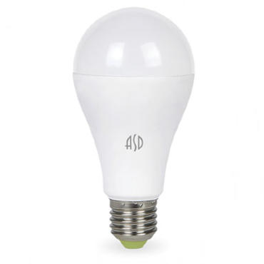 Лампа светодиодная LED-A65-standard 20Вт 160-260В Е27 3000К 1800Лм ASD 