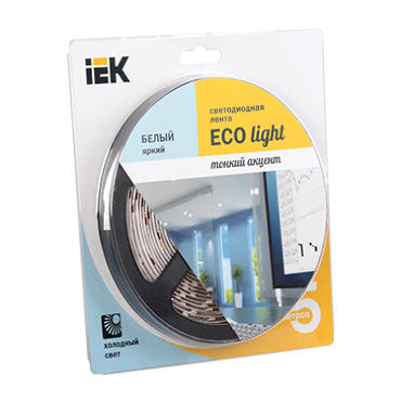 Лента LED 5м  блистер LSR-3528W60-4.8-IP20-12V IEK-eco 