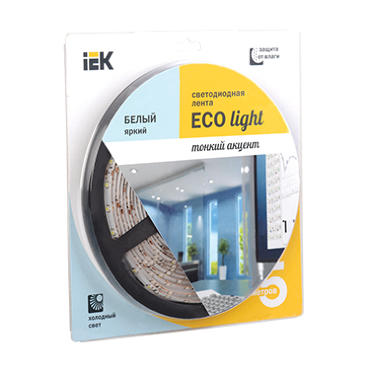 Лента LED 5м  блистер LSR-3528W60-4.8-IP65-12V IEK-eco 