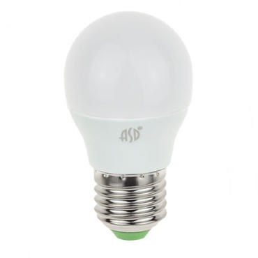 Лампа светодиодная LED-ШАР-standard 3.5Вт 160-260В Е27 3000К 320Лм ASD 
