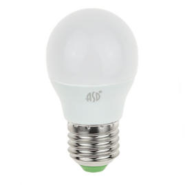 Лампа светодиодная LED-ШАР-standard 5Вт 160-260В Е27 3000К 450Лм ASD