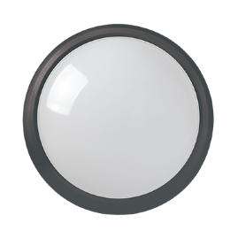 Светильник светодиодный ДПО 3011 8Вт 4500K IP54 круг пластик черный IEK
