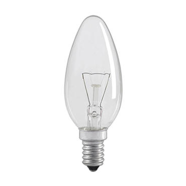 Лампа накаливания C35 свеча прозр. 40Вт E14 IEK 